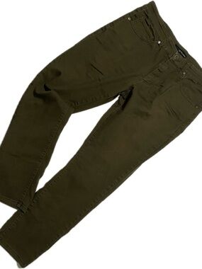 Men's Olive Green Chinos - Slim Fit